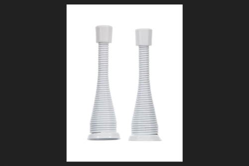Ace Spring Broad Base Door Stop 3 in. L White