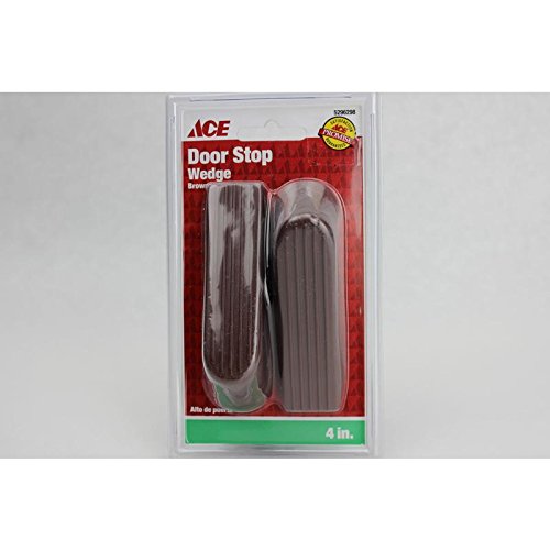 Ace Rubber Wedge Door Stop 4 in. L Brown
