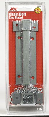 Ace 6 in. L Zinc Chain Bolt