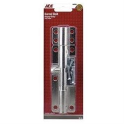 Ace 6 in. L Zinc-Plated Steel Barrel Bolt 1 Pk