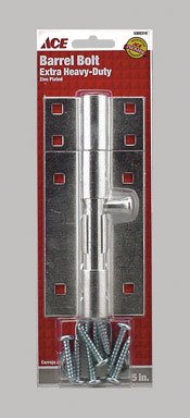 Ace 5 in. L Zinc-Plated Steel Barrel Bolt 1 Pk