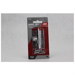 Ace 2.5 in. L Zinc-Plated Steel Barrel Bolt 1 Pk