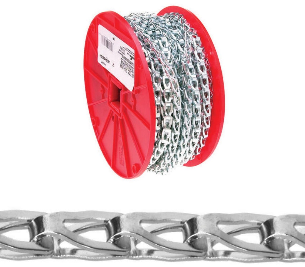 Campbell No. 35 in. Single Jack Carbon Steel Sash Chain 3/64 in. D X 100 Ft. L
