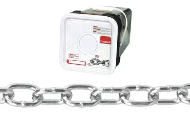 [5365333] Campbell No. 2/0 Passing Link Carbon Steel Chain 3/16 in. D X 200 Ft. L