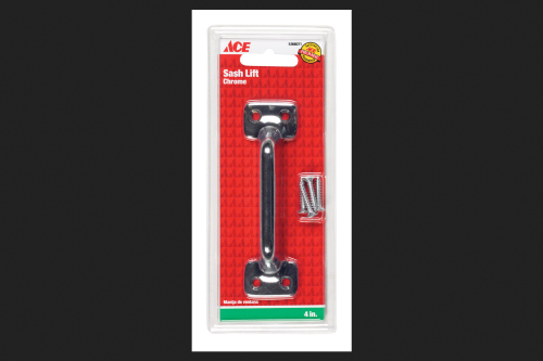 [5368071] Ace Sash Lift Handle 4 in. Die Cast  Chrome Trap Blister