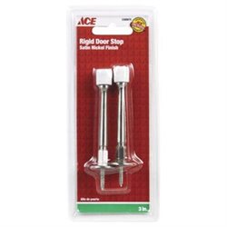 3  Satin Nickel Rigid Door Stop Ace Doorstops 01-3028-228 082901209225