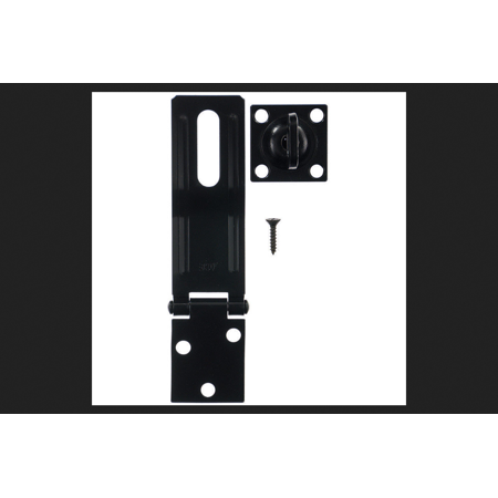 [5392824] Ace Black Steel Swivel Staple Safety Hasp 4-1/2 in. L