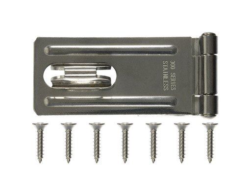 [5398490] Ace Stainless Steel 3-1/4 in. L Fixed Staple Safety Hasp