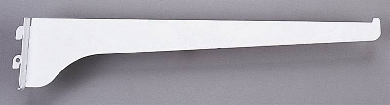 Knape & Vogt White Steel Regular Duty Bracket 16 Ga. 8 in. L 160 Lb.