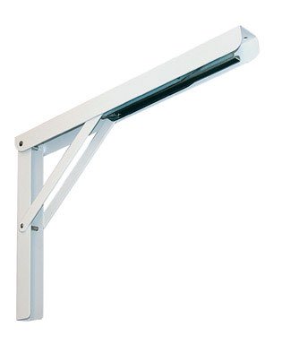 Knape & Vogt White Steel Ornamental Shelf Bracket Screws 16 Ga. 16 in. L 750 Lb