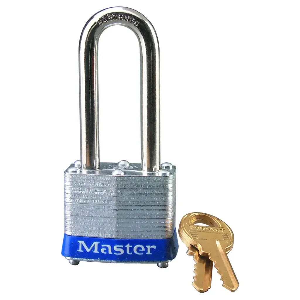 [54952] Master Lock 1-5/16 in. H X 1-5/8 in. W X 1-9/16 in. L Laminated Steel Double Locking Exterior Padloc