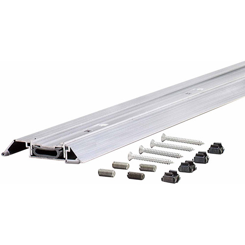 M-D Building Products 0.75 in. H X 3.5 in. W X 36 in. L Aluminum Adjustable Deluxe Threshold Silver