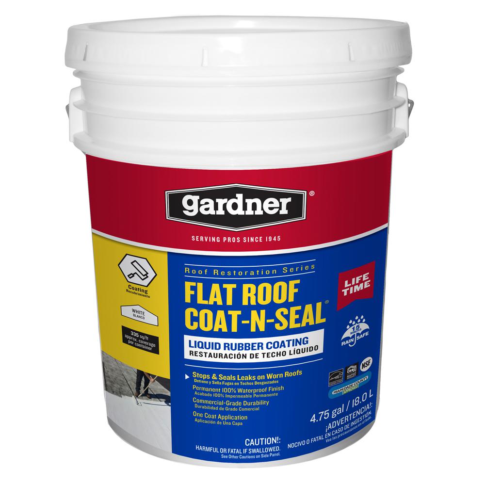 [5576130] 4.75 Gal. Flat Roof Coat-n-Seal Liquid Rubber Coating