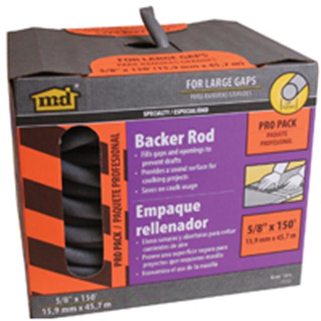 0.625 in. X 150 Ft. Gray Foam Backer Rod Weatherstrip for Large Gaps and Joints