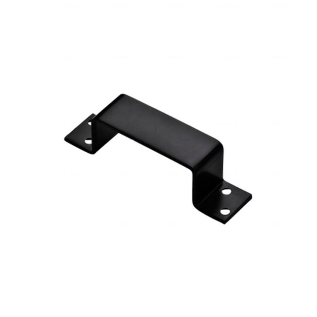 National Hardware 1.5 in. L Gloss Black Hot Rolled Steel Closed Bar Holder 1 Pk