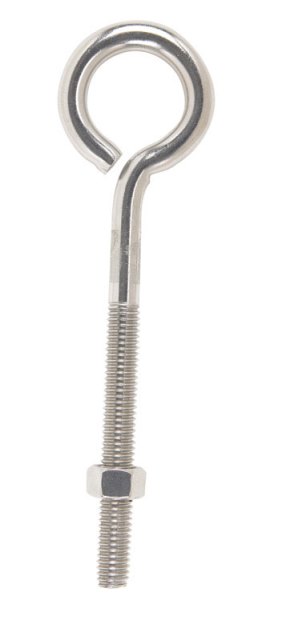 BOLT EYE 3/8"X6"SS