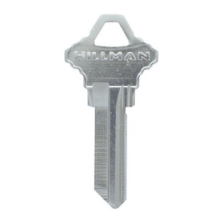 HILLMAN KeyKrafter Traditional Silver House/Office Key Blank 68 SC1, EZ2, CLP1 Single for Schlage Lo