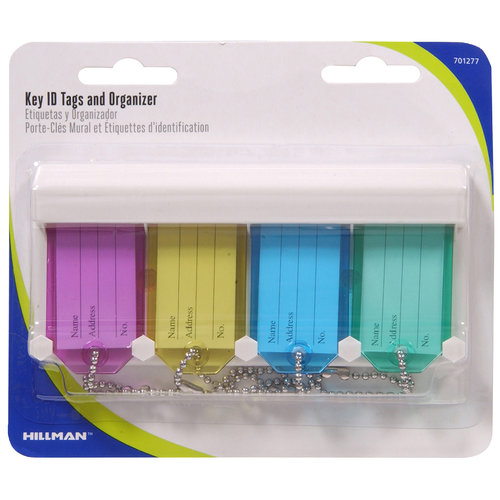 HILLMAN Metal/Plastic Assorted Labeling/ID Key Holder