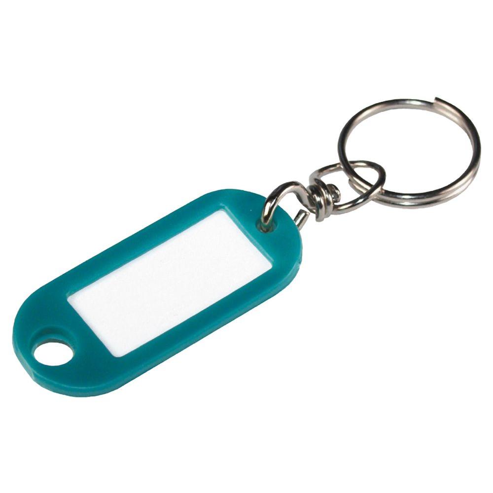 Hillman Metal/Plastic Assorted Labeling/ID Key Ring
