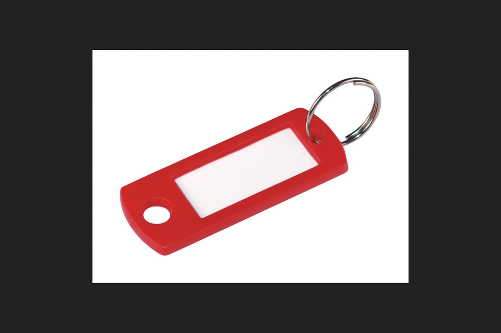 [5936679] HILLMAN Metal/Plastic Assorted Labeling/ID Key ID Tag with Chain