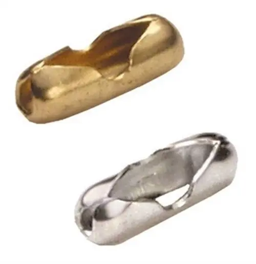 HILLMAN Aluminum Silver Bands/Caps Ball Chain Connector