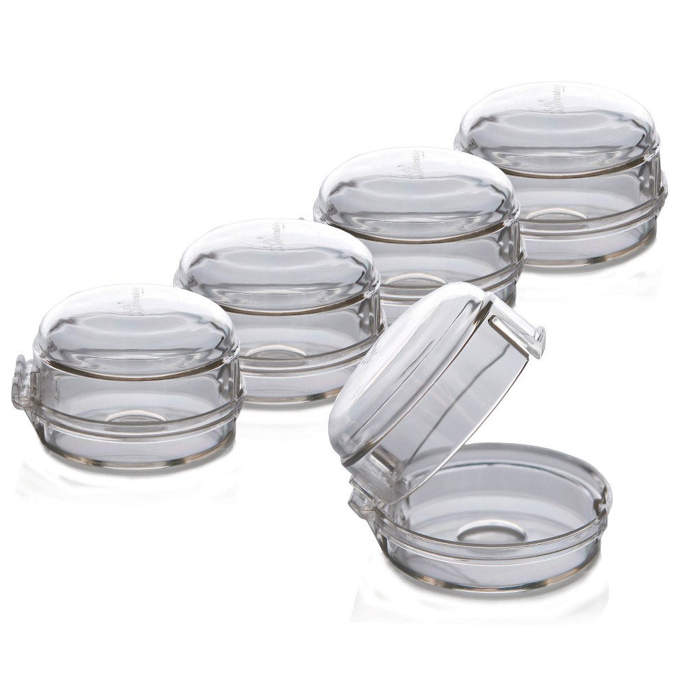 Dreambaby Clear Plastic Stove Knob Covers 5 Pk