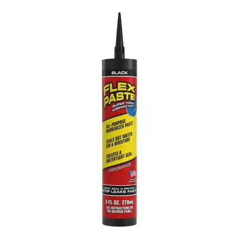 Flex Seal Family of Products Flex Paste Black Rubberized Paste 9 Fl. Oz