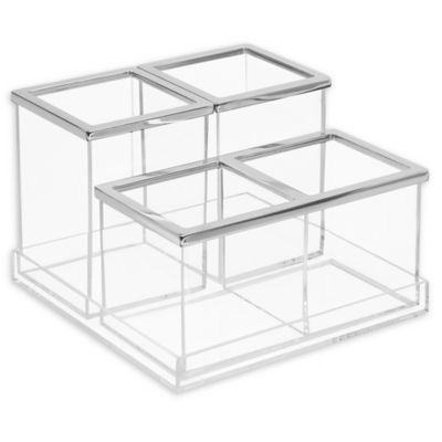 InterDesign Clear Plastic Bath Accessory Set