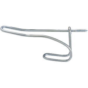 [61009] 61009 Zinc Plated Wire Coat & Hat Hook, 