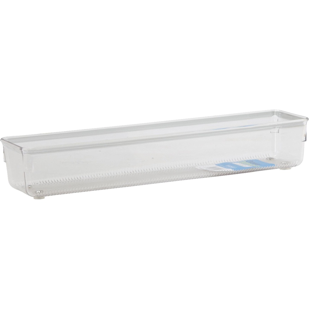 IDesign Linus BPA-Free Plastic Drawer Organizer - 3.25  X 12.75  X 2.25   Clear