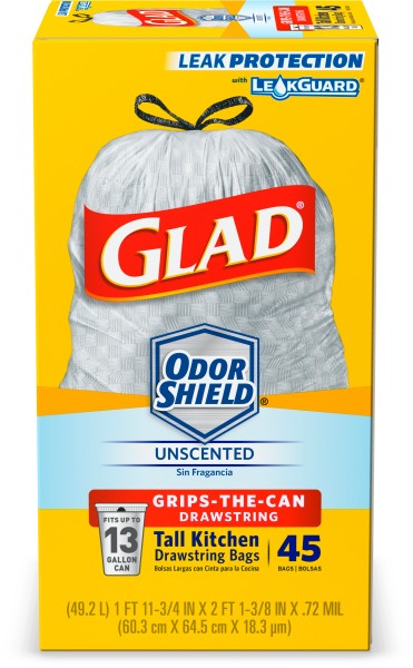 Glad ForceFlex 13 Gal. Tall Kitchen Trash Bags 40-Count 79224 - All