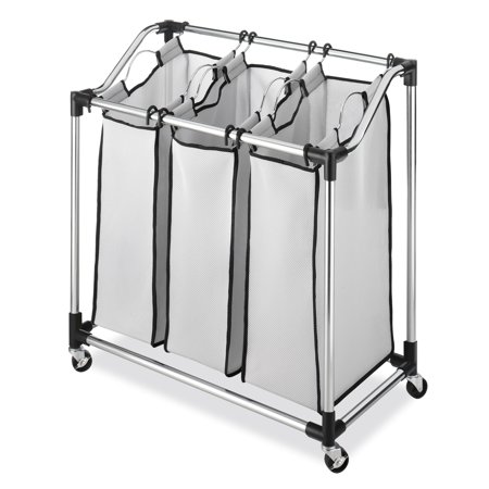 Whitmor Gray Duramesh Nylon Laundry Sorter
