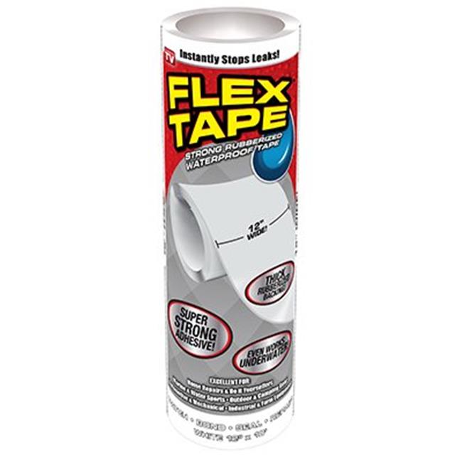 Flex Tape Strong Rubberized Waterproof Tape  12  X 10 Ft  White