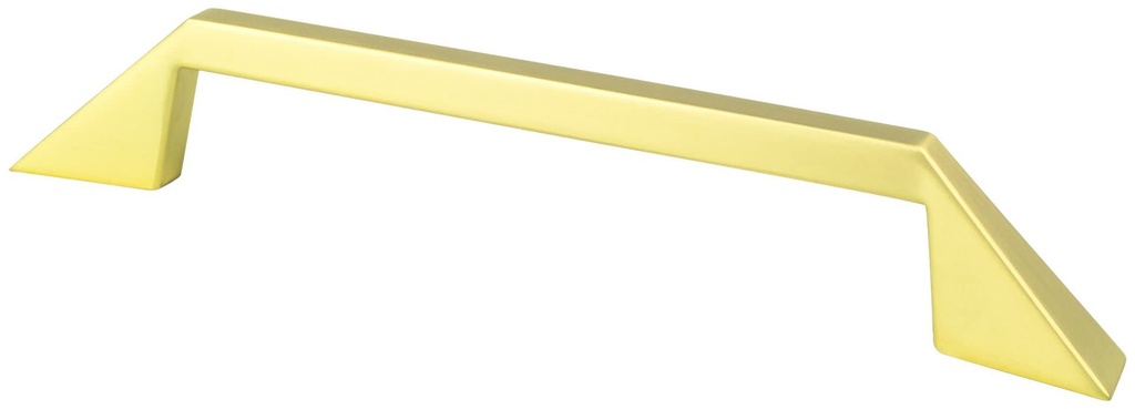 Berenson 6064-1-C Art Tech - Right - 5-1/16 Inch (128mm) Center to Center Handle Cabinet Pull by R. Christensen Soft Gold Cabinet Hardware Pulls