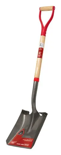 [Case of 6] Steel 9 in. W X 41.25 in. L Square Point Shovel Wood Handle