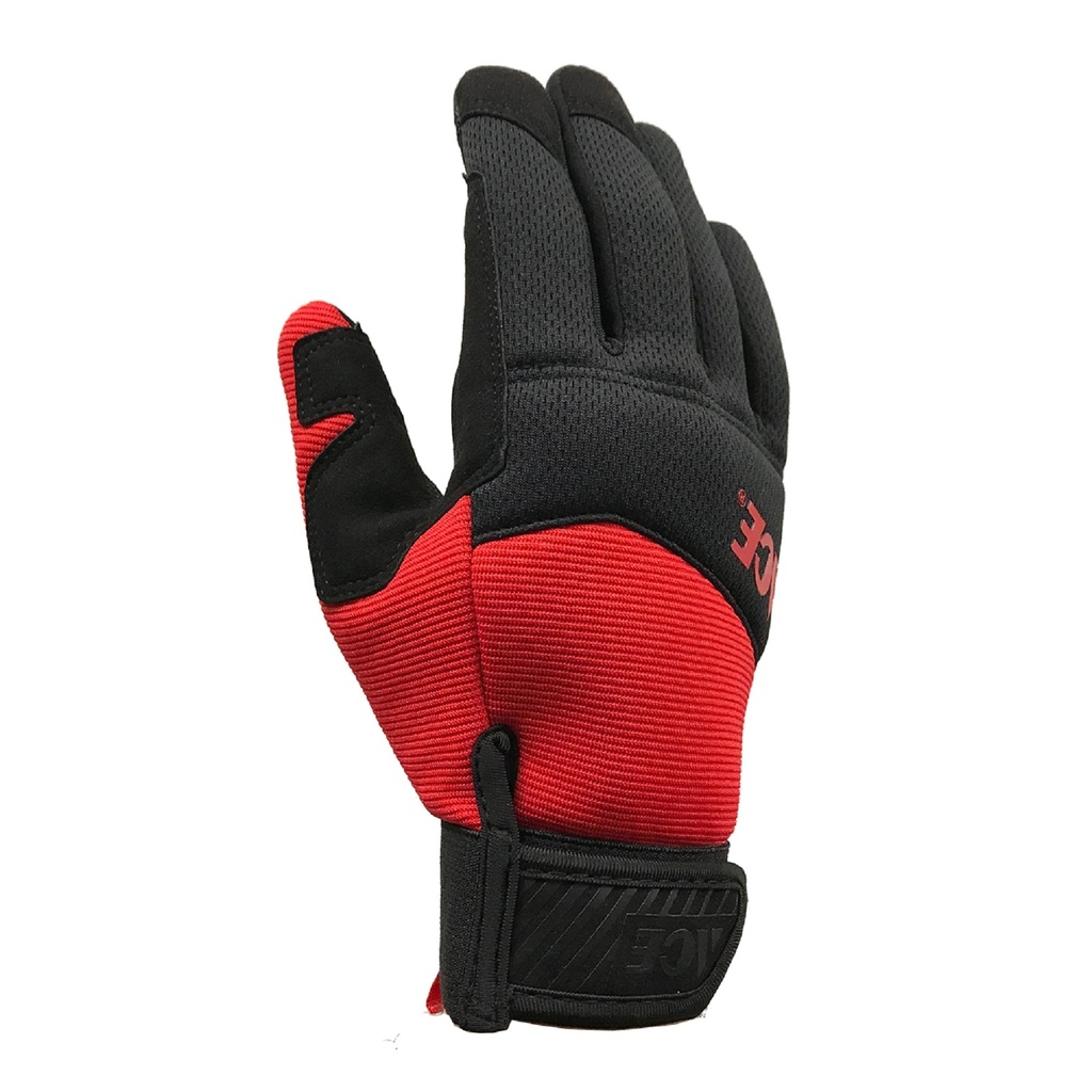ACE GLOVES BLK/RED M