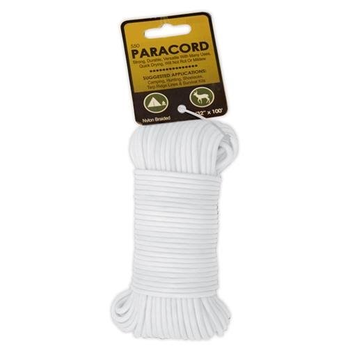 Koch Industries 5/32 in. D X 100 Ft. L White Diamond Braided Paracord Rope