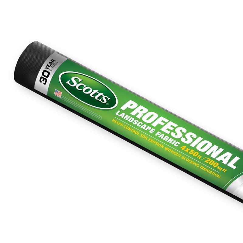 Scotts Professional 4 Ft. W X 50 Ft. L Polypropylene Landscape Fabric