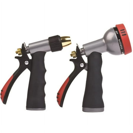 [7028684] Home Plus 7 Pattern Adjustable Multi-Pattern Metal Hose Nozzle Set