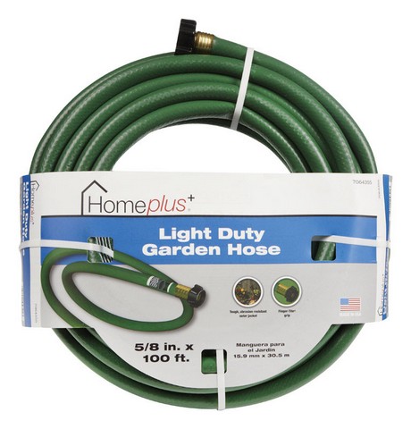 Home Plus 5/8 in. D X 100 Ft. L Light Duty Garden Hose