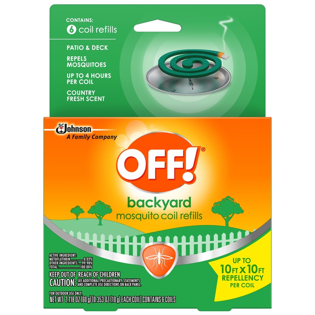 OFF Insect Repellent Refill Coil for Mosquitoes 2.118 Oz.