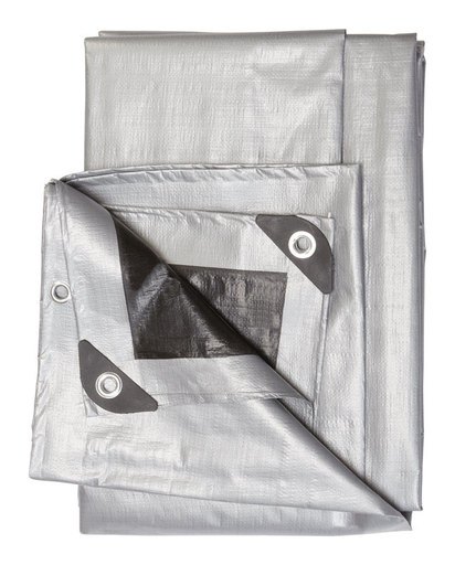 Ace 12 Ft. W X 16 Ft. L Heavy Duty Polyethylene Tarp Black/Silver