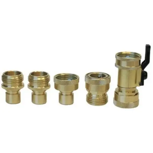 Ace Brass Threaded Quick Connector Hose Set
