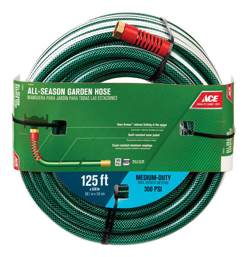 Ace 5/8 in. D X 125 Ft. L Medium Duty Garden Hose