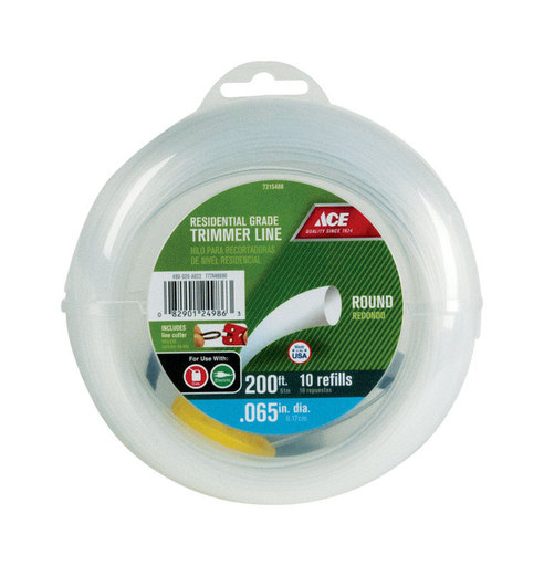 [7215486] Ace Residential Grade 0.065 in. D X 200 Ft. L Trimmer Line