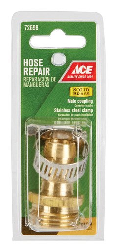 [72698] Ace 5/8 Hose Barb X 3/4 MHT in. Brass Threaded Male Hose Repair