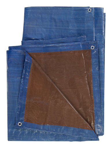 Ace 10 Ft. W X 20 Ft. L Medium Duty Polyethylene Tarp Blue/Brown
