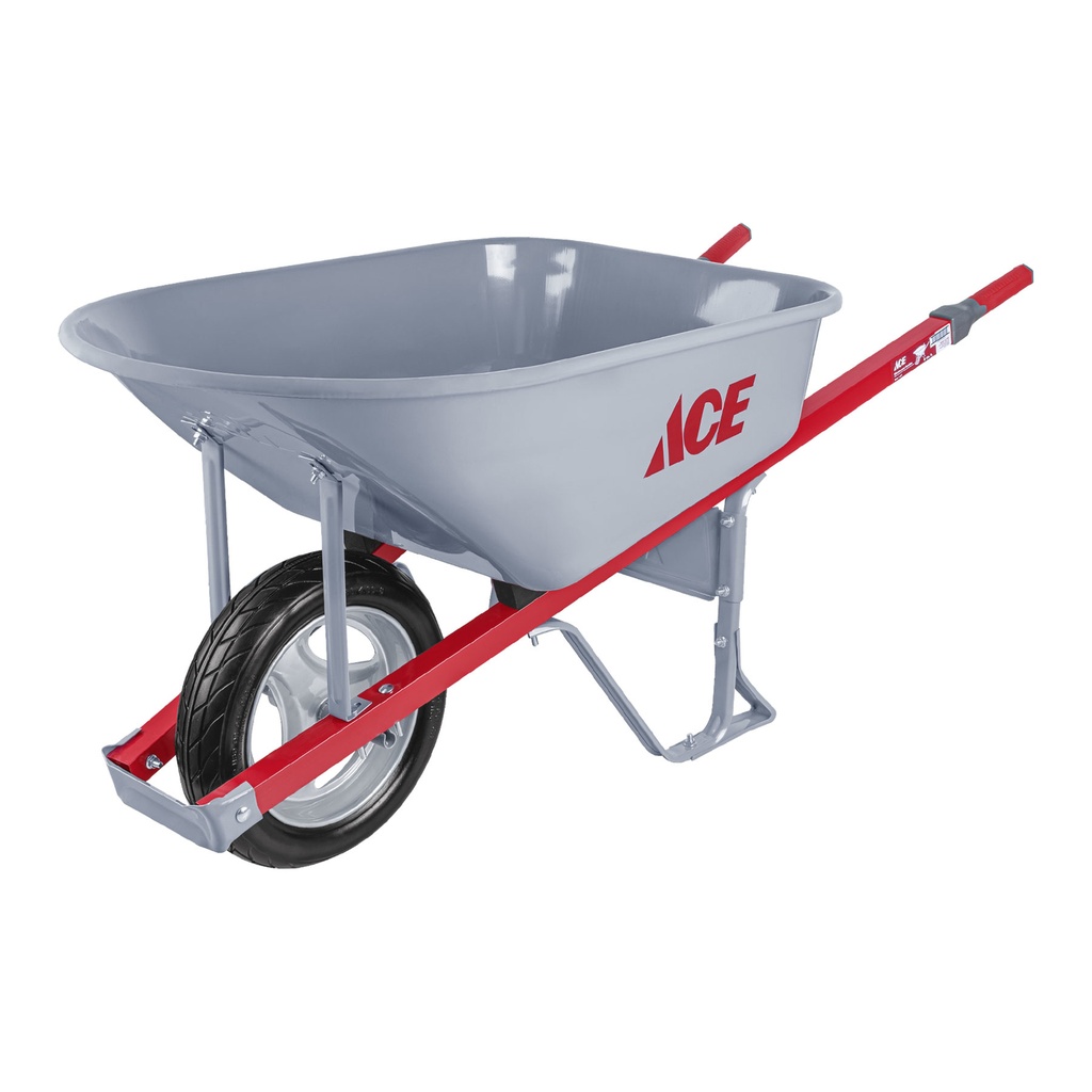 Ace Steel Contractor Wheelbarrow 6 Cu Ft