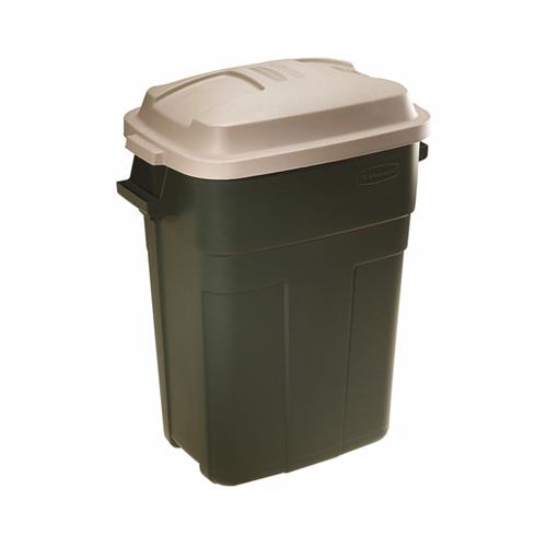 Rubbermaid 30 Gal Roughneck Slim Fit Trash Can, 30 Gallon, Evergreen