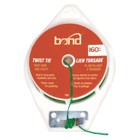 Bond 4 in. W Green Coated Wire Ties